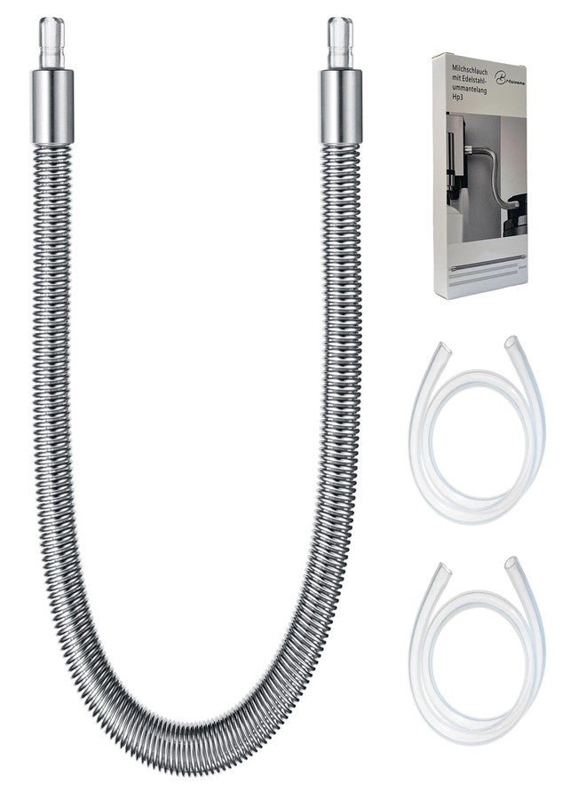 Brewvana Stainless Steel Milk tube HP3 Suitable for JURA coffee machines E8/S8/Z6/Z10/J6/Z8/X8/GIGA X3/X3c/X8/X8c Professional (Gen. II) milk system - Image 1
